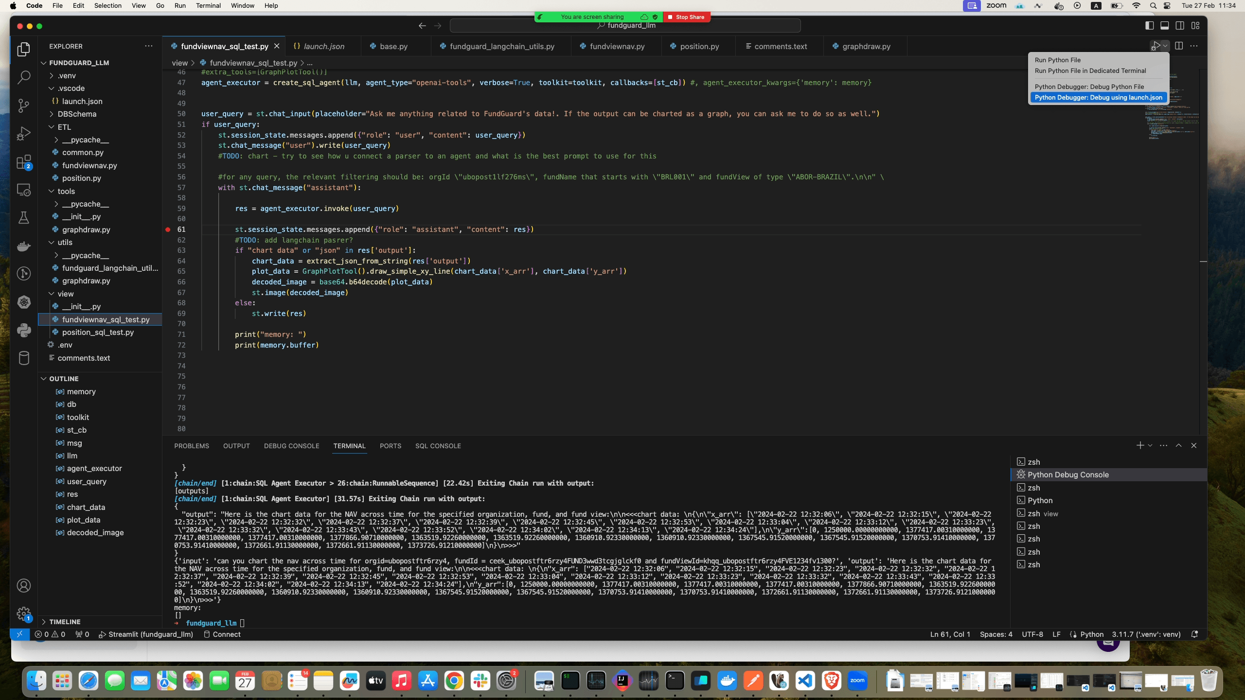 Step #15: Click "launch.json"